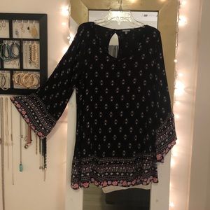 Cute Black Hippie Dress